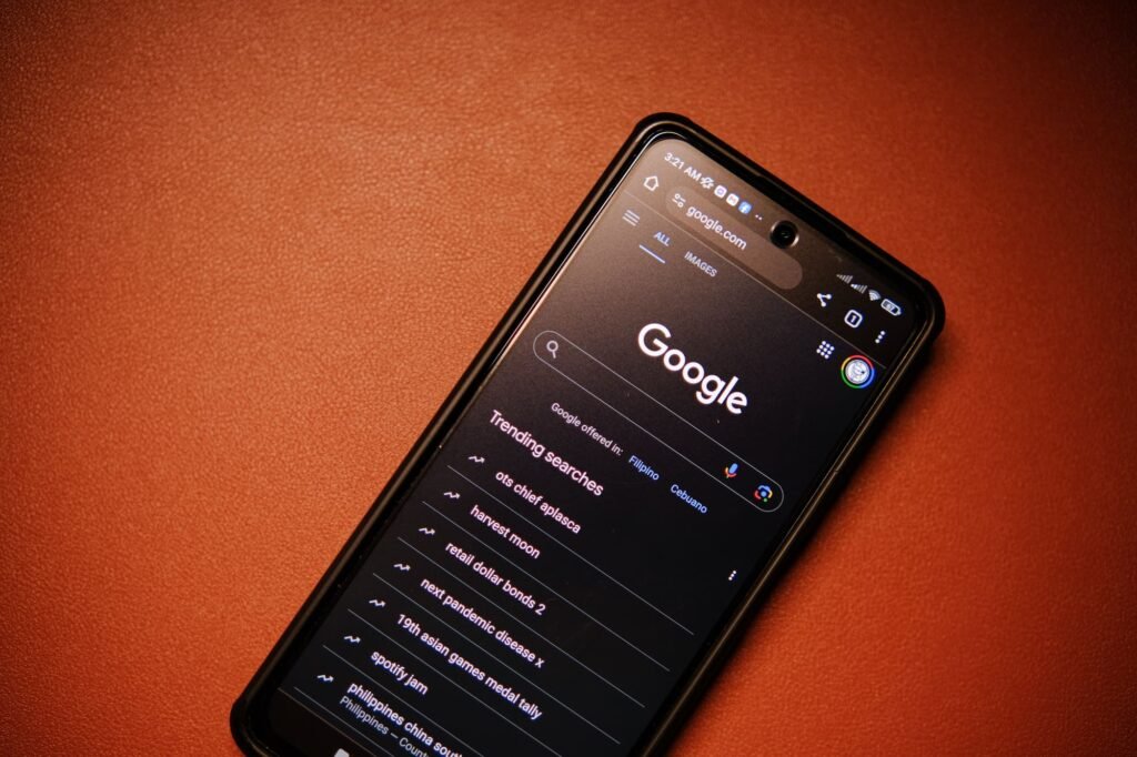 Google search on smartphone showing how Google reviews feed AI search signals for med spas